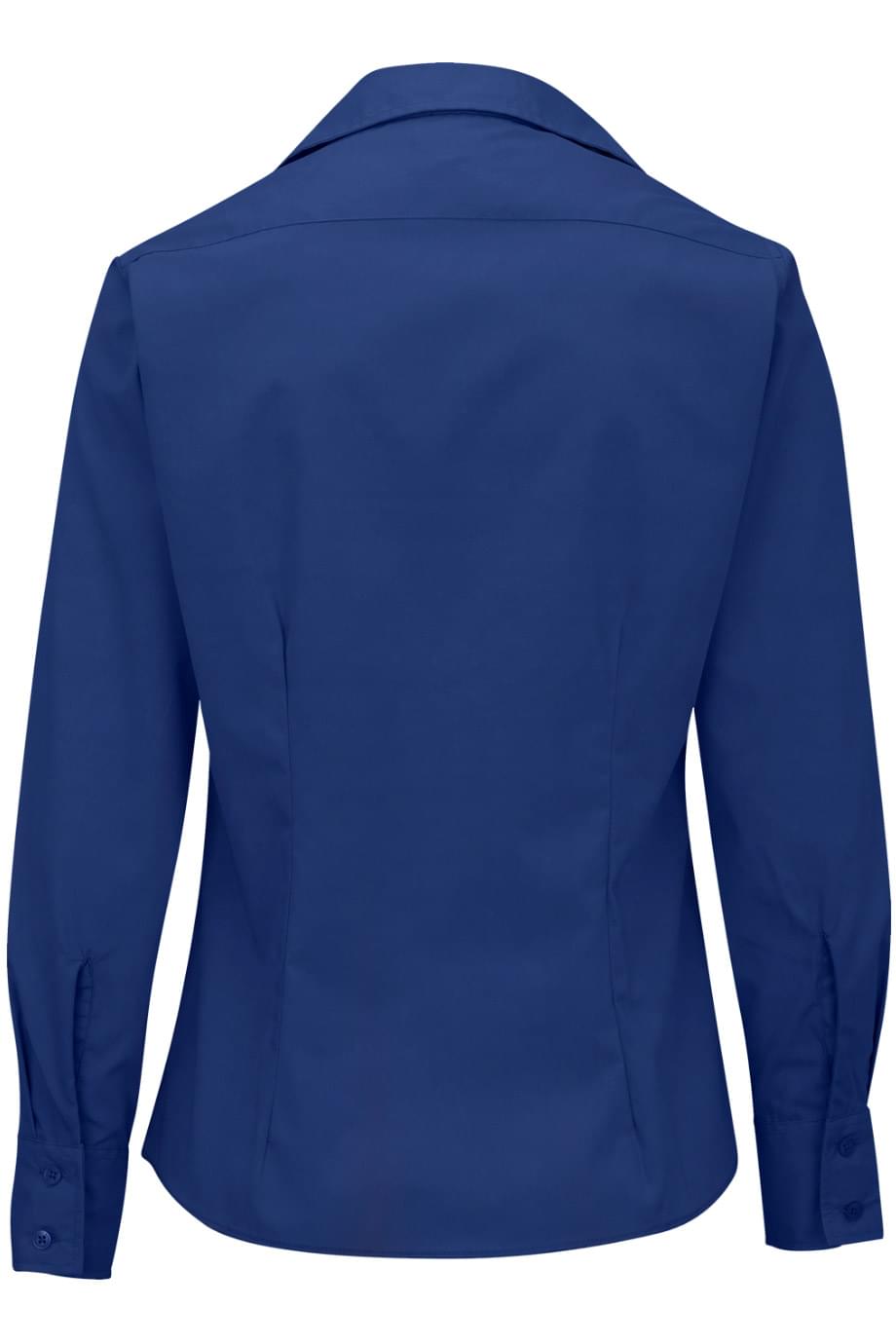 EDWARDS LIGHTWEIGHT POPLIN LONG SLEEVE LADIES SHIRT - Back View