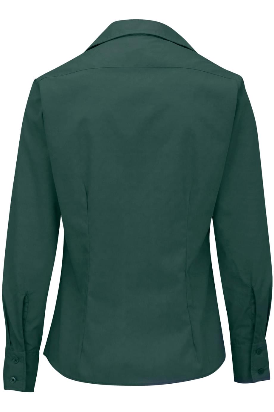 EDWARDS LIGHTWEIGHT POPLIN LONG SLEEVE LADIES SHIRT - Back View