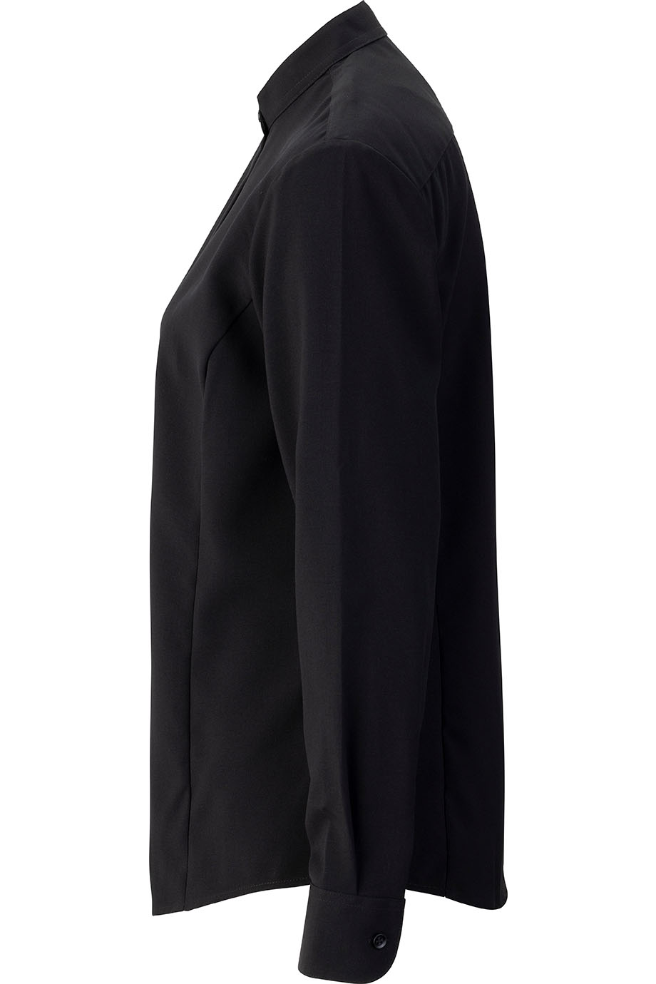 EDWARDS FLEXBATISTE BANDED COLLAR LONG SLEEVE LADIES SHIRT - Left View