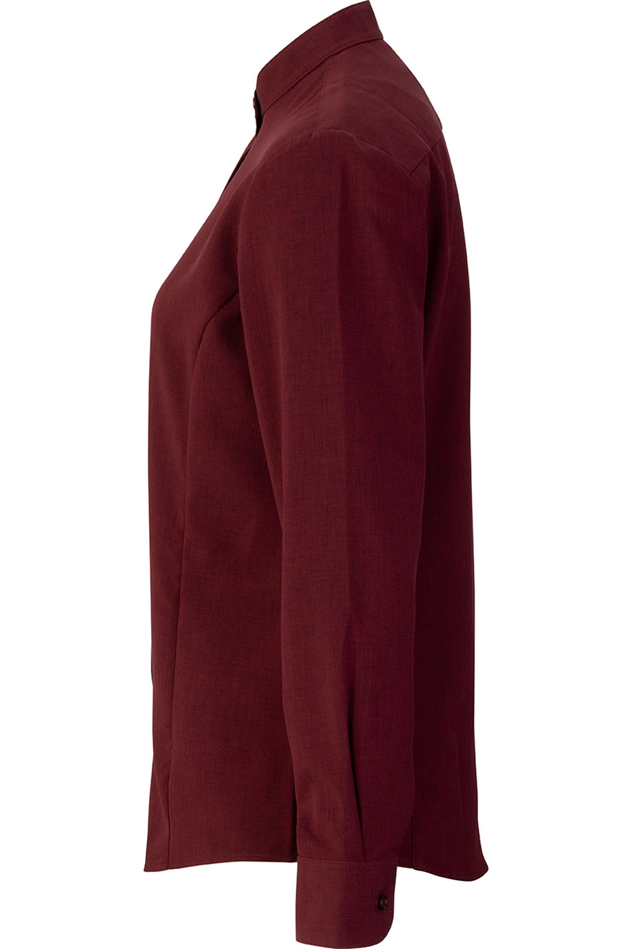 EDWARDS FLEXBATISTE BANDED COLLAR LONG SLEEVE LADIES SHIRT - Left View