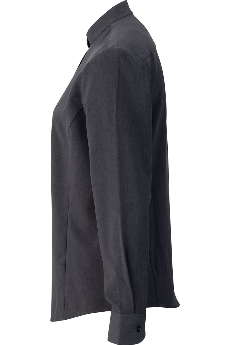 EDWARDS FLEXBATISTE BANDED COLLAR LONG SLEEVE LADIES SHIRT - Left View