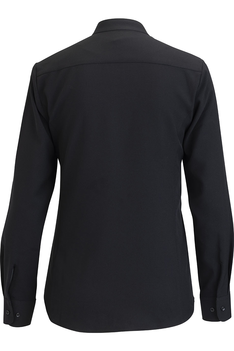 EDWARDS FLEXBATISTE STAND UP COLLAR LONG SLEEVE LADIES SHIRT - Back View