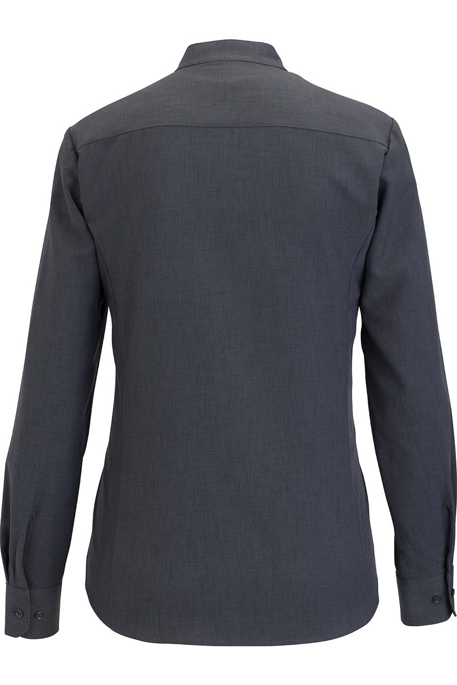 EDWARDS FLEXBATISTE STAND UP COLLAR LONG SLEEVE LADIES SHIRT - Back View