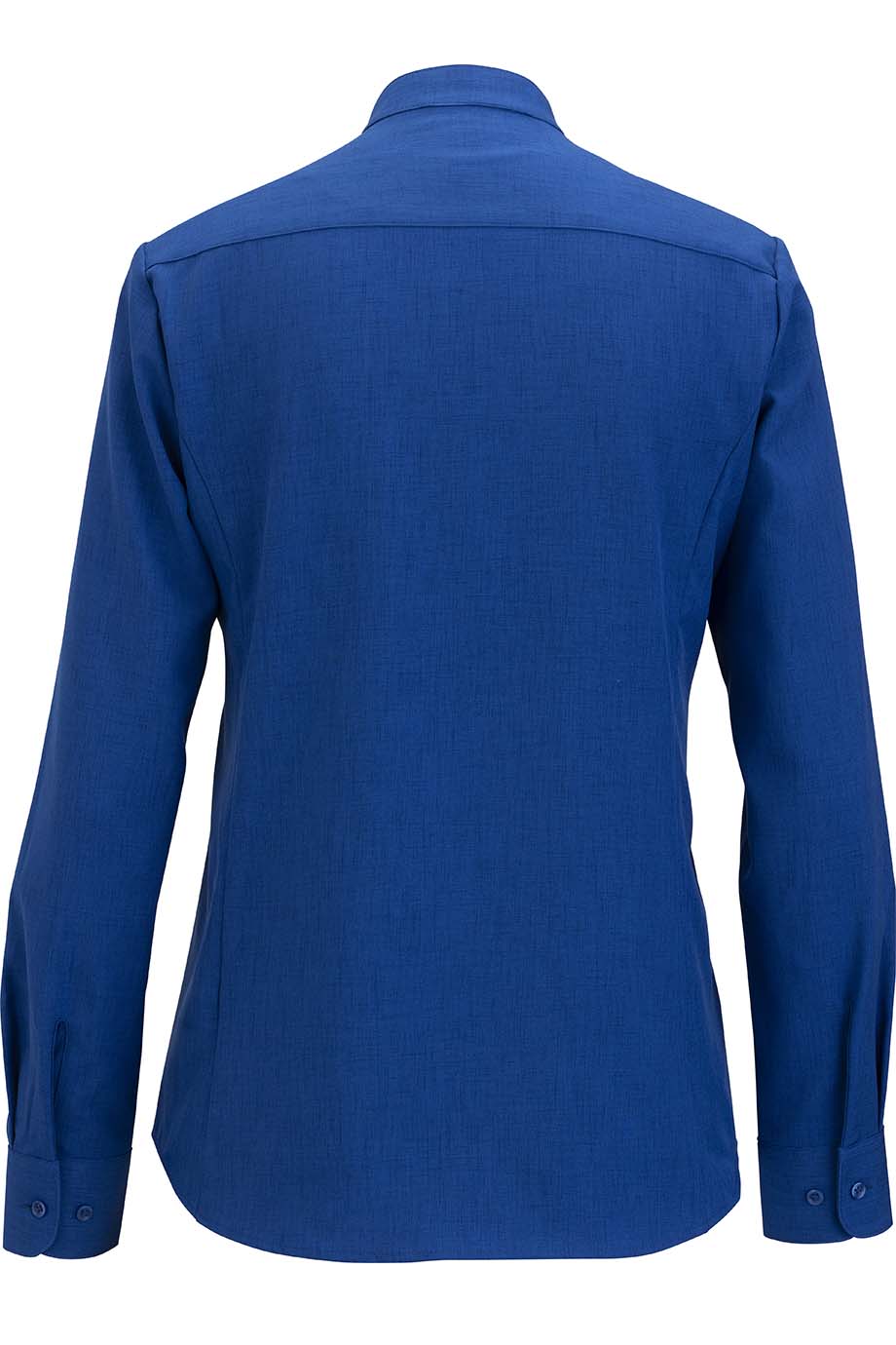 EDWARDS FLEXBATISTE STAND UP COLLAR LONG SLEEVE LADIES SHIRT - Back View