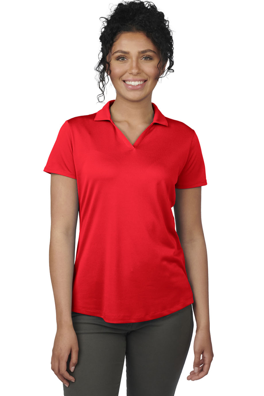 EDWARDS MINI PIQUE LADIES POLO - On Model