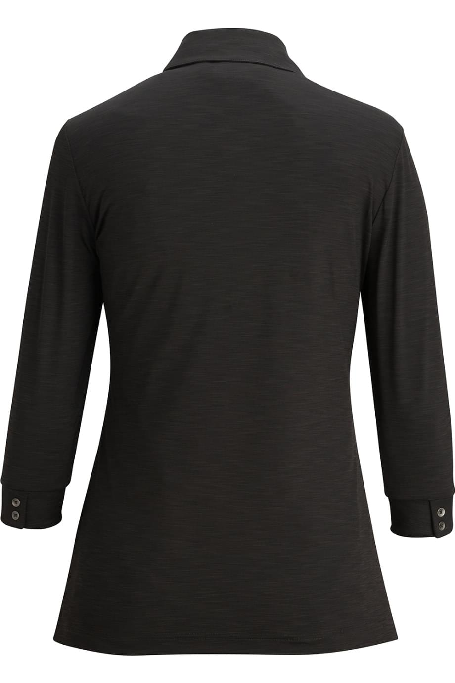 EDWARDS OPTICAL HEATHER MENS POLO - Back View