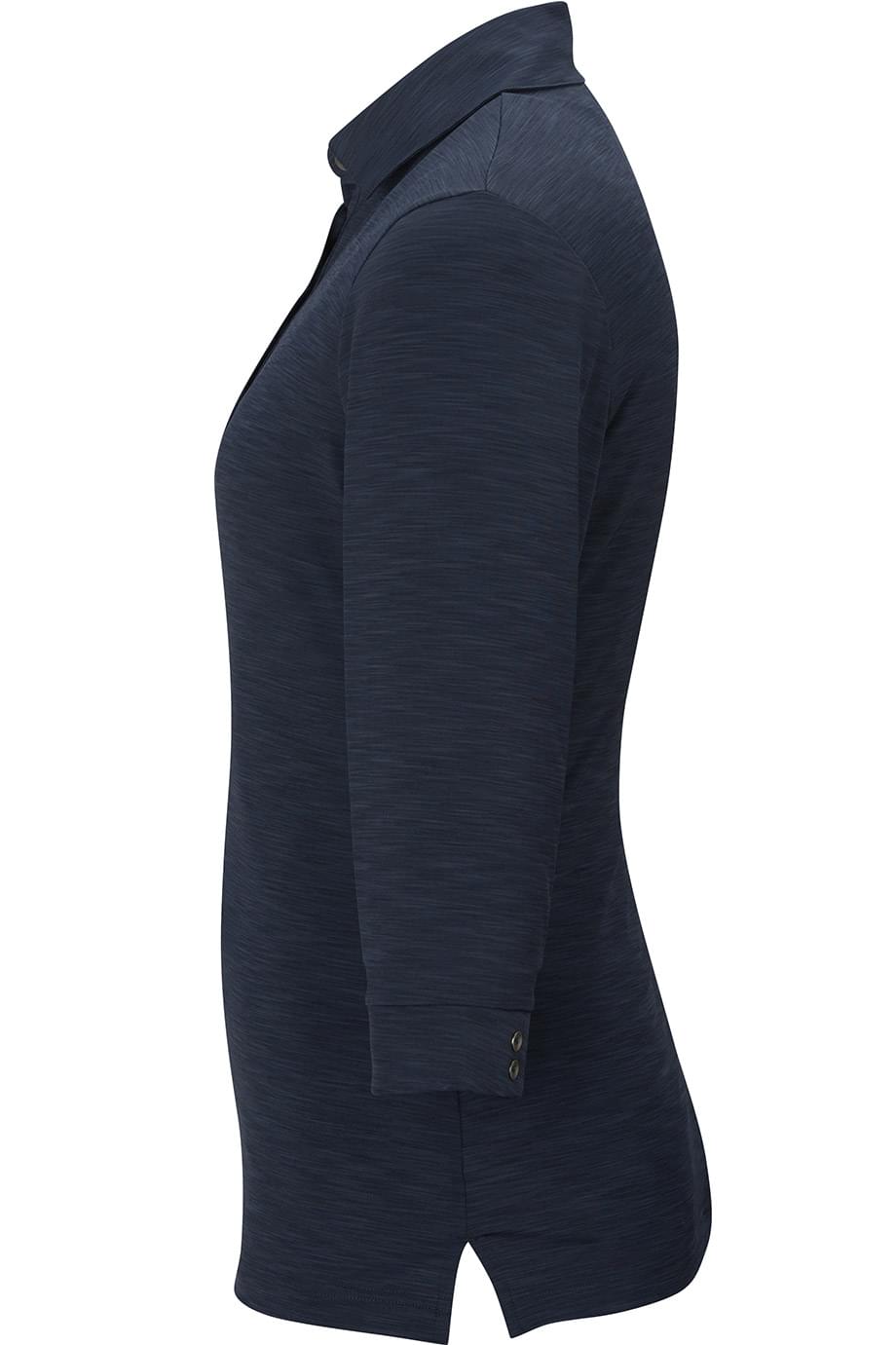 EDWARDS OPTICAL HEATHER MENS POLO - Left View