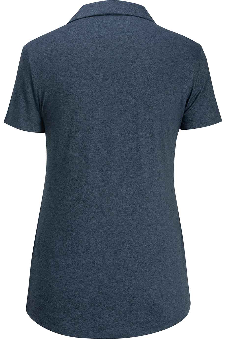 EDWARDS POINT GREY LADIES POLO - Back View