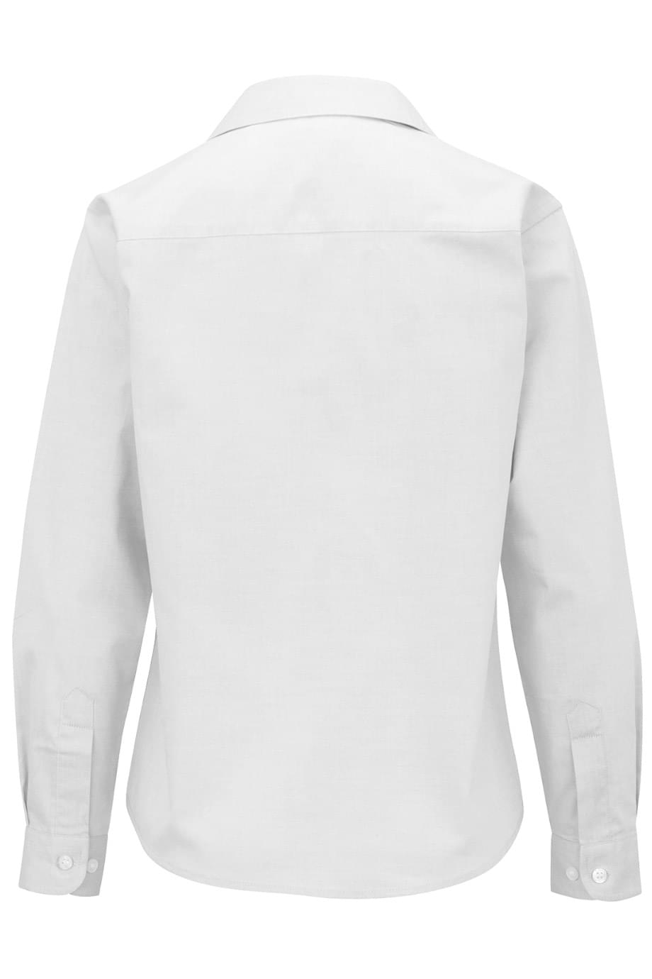 EDWARDS PINPOINT OXFORD LONG SLEEVE LADIES SHIRT - Back View