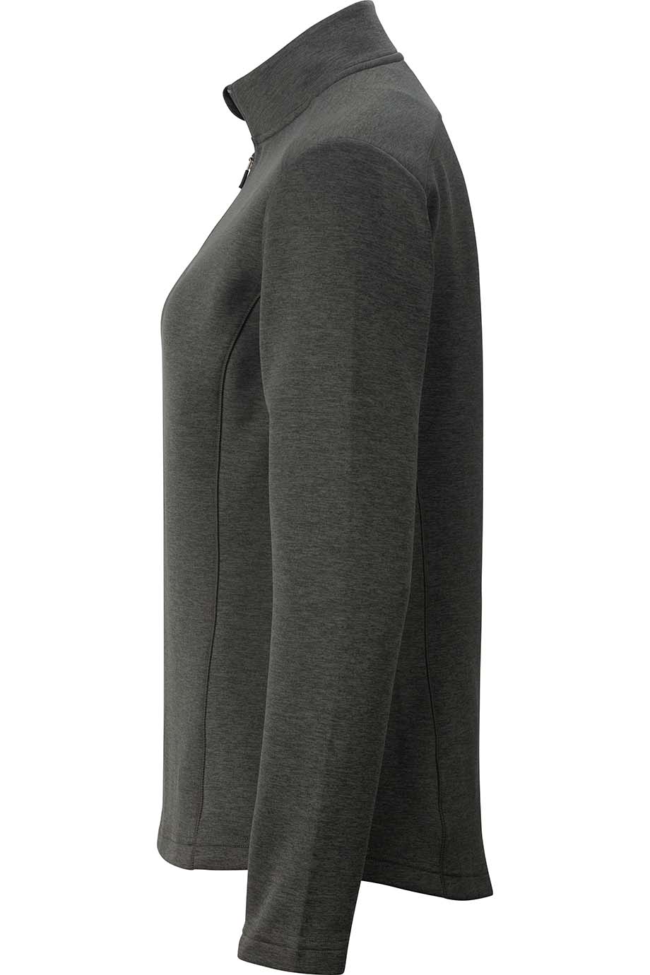 EDWARDS POINT GREY LADIES QUARTER ZIP - Left View