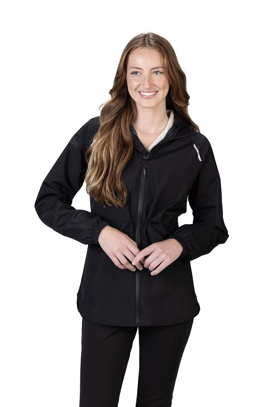 EDWARDS ECOREFLECT LADIES RAIN JACKET - On Model