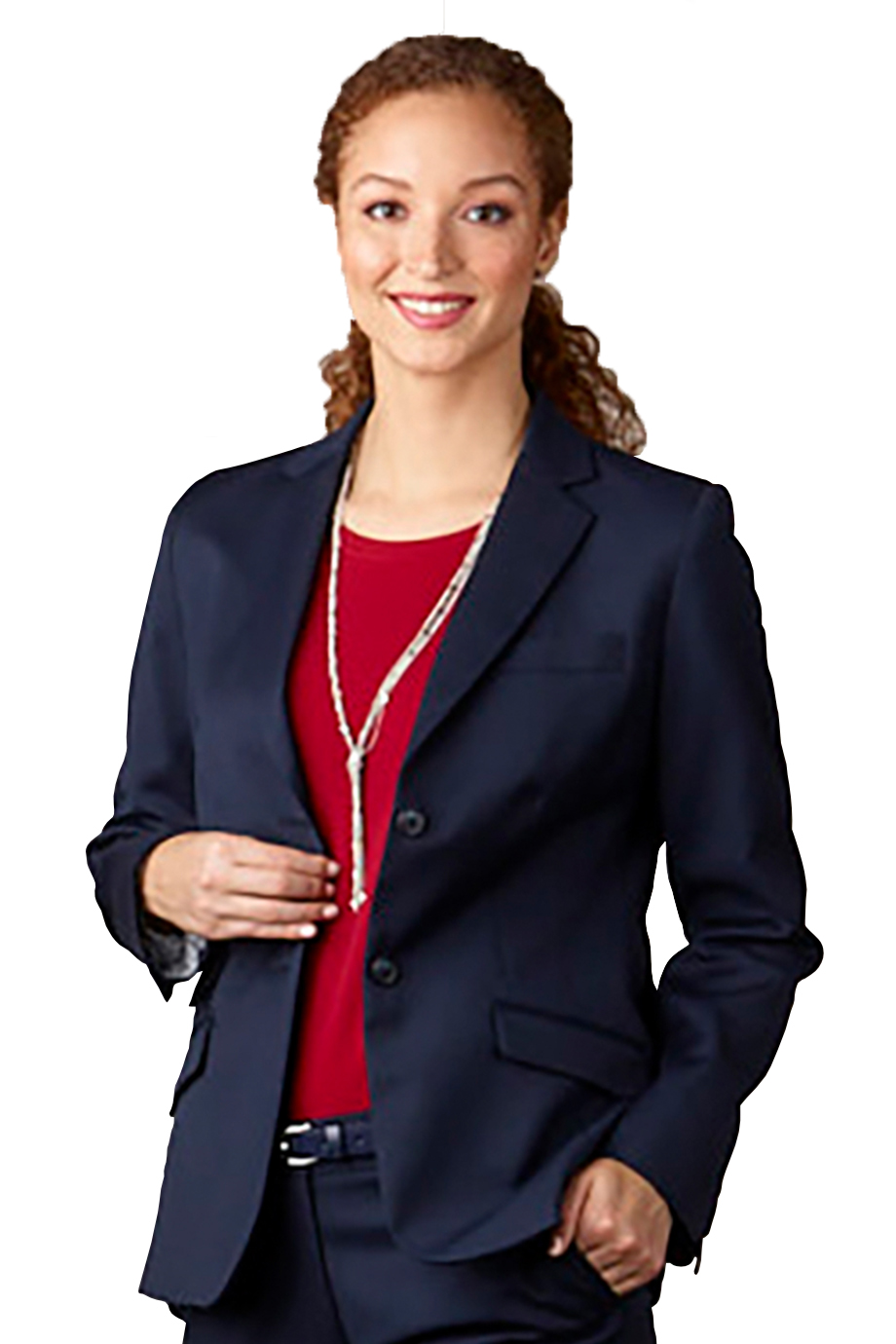 EDWARDS RUSSEL LADIES HIP LENGTH SUIT COAT - On Model