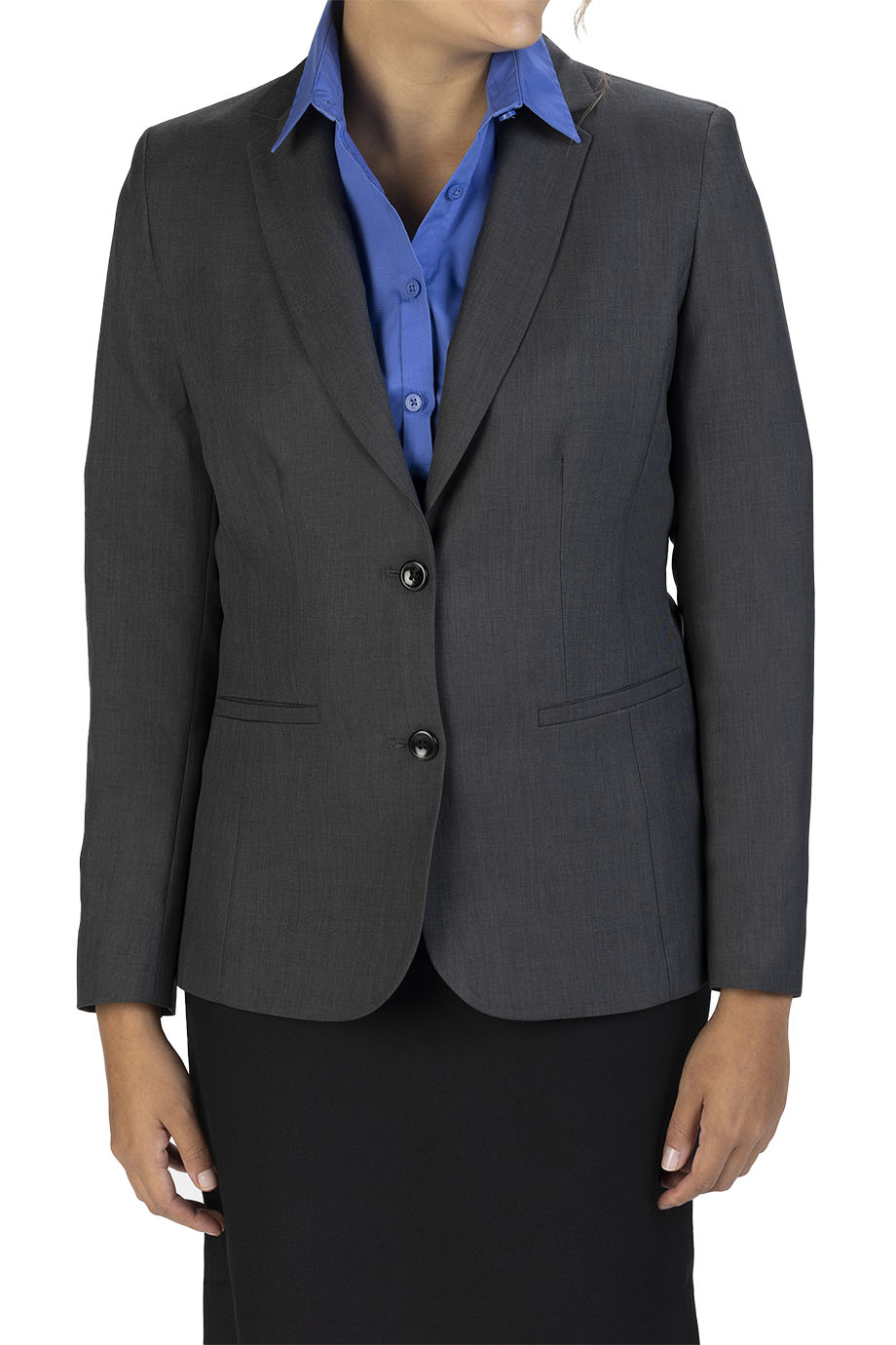 EDWARDS SYNERGY LADIES HIP LENGTH SUIT COAT - On Model