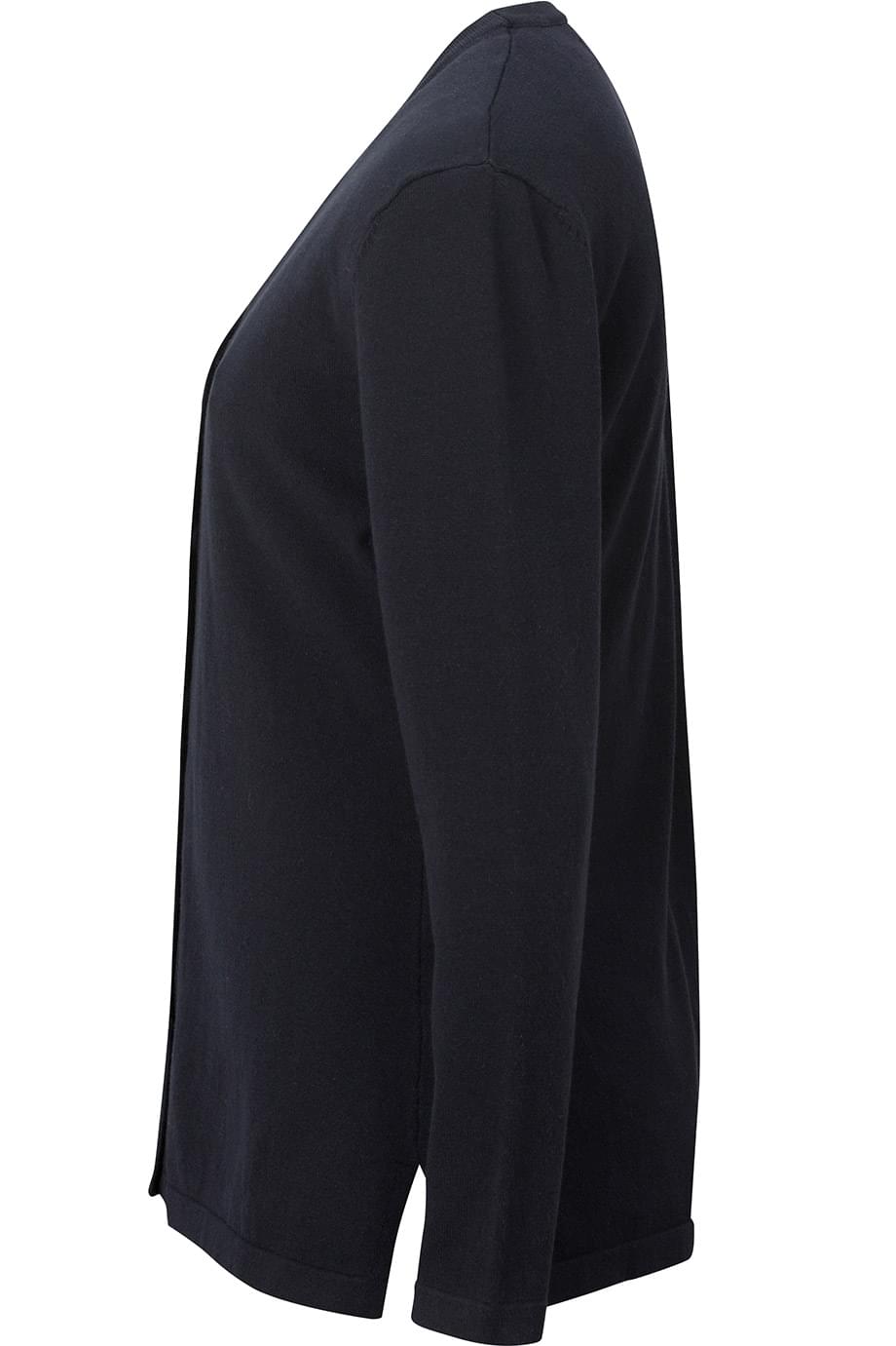 EDWARDS TRI BLEND LADIES SHIRTTAIL CARDIGAN - Left View