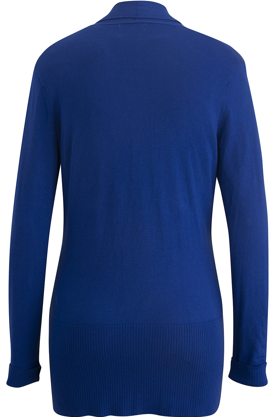 EDWARDS TRI BLEND LADIES SHAWL COLLAR CARDIGAN - Back View