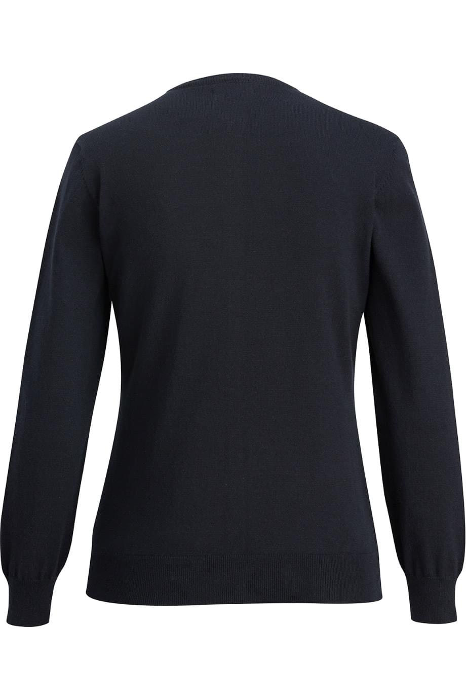 EDWARDS TRI BLEND LADIES JEWEL NECK CARDIGAN - Back View