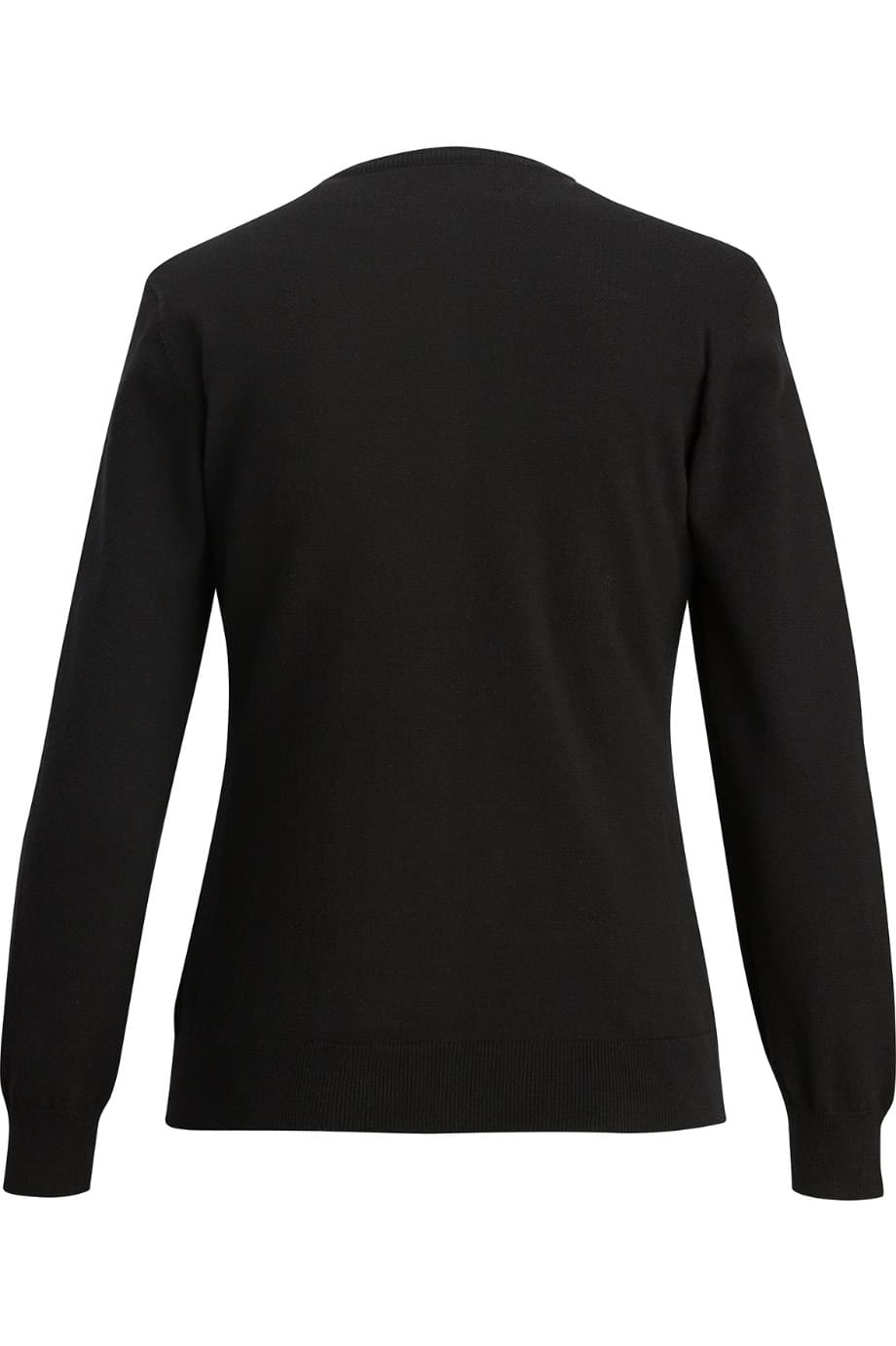 EDWARDS TRI BLEND LADIES JEWEL NECK CARDIGAN - Back View