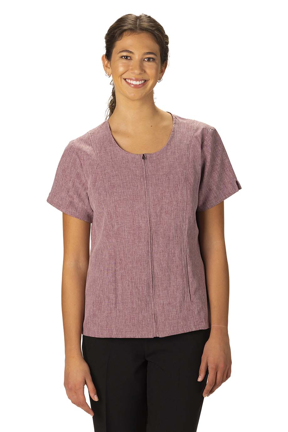 EDWARDS MELANGE LADIES TUNIC - On Model