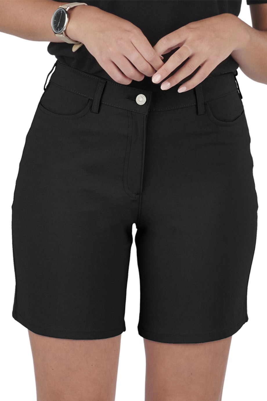 EDWARDS LADIES FLEX CHINO SHORT - On Model