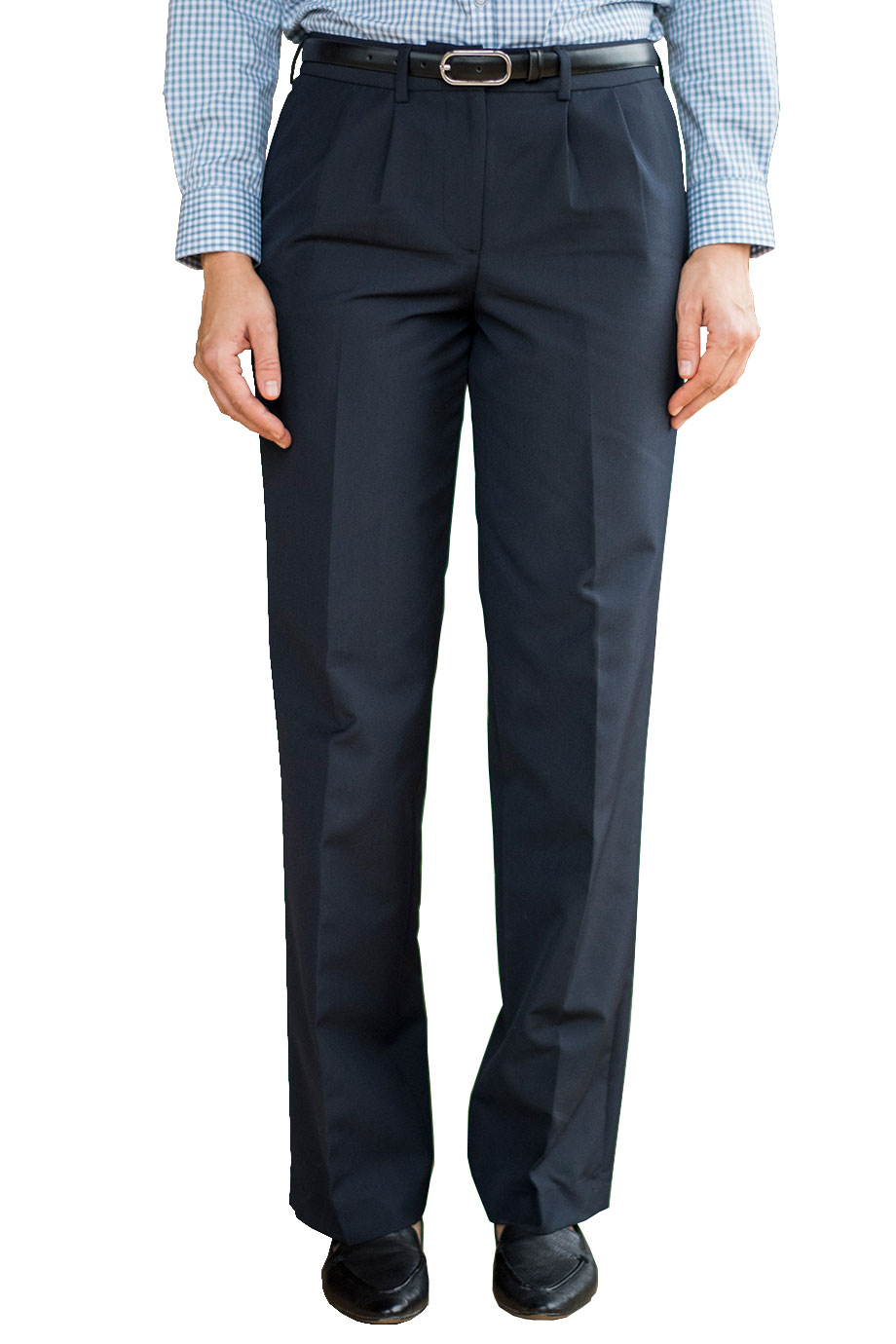 EDWARDS POLY/WOOL LADIES PANTS - On Model