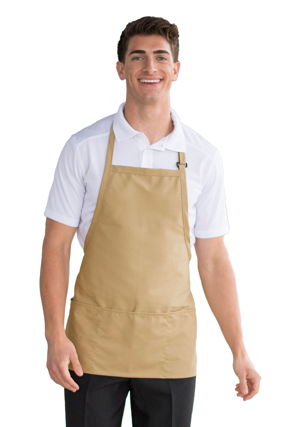 EDWARDS 3-POCKET BIB APRON - On Model