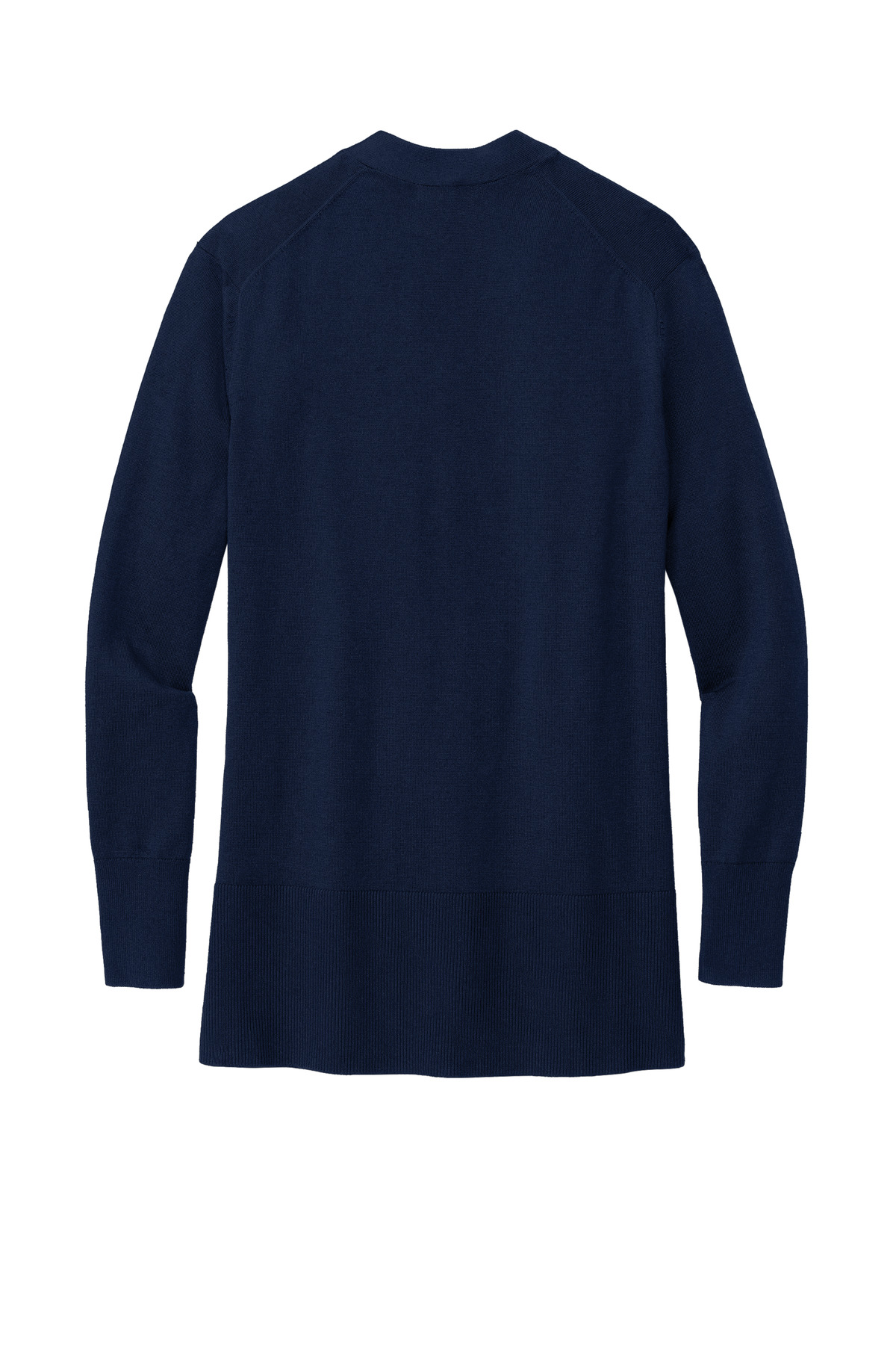 Brooks Brothers ®  Women's Cotton Stretch Long Cardigan Sweater BB18403 - Back Flat