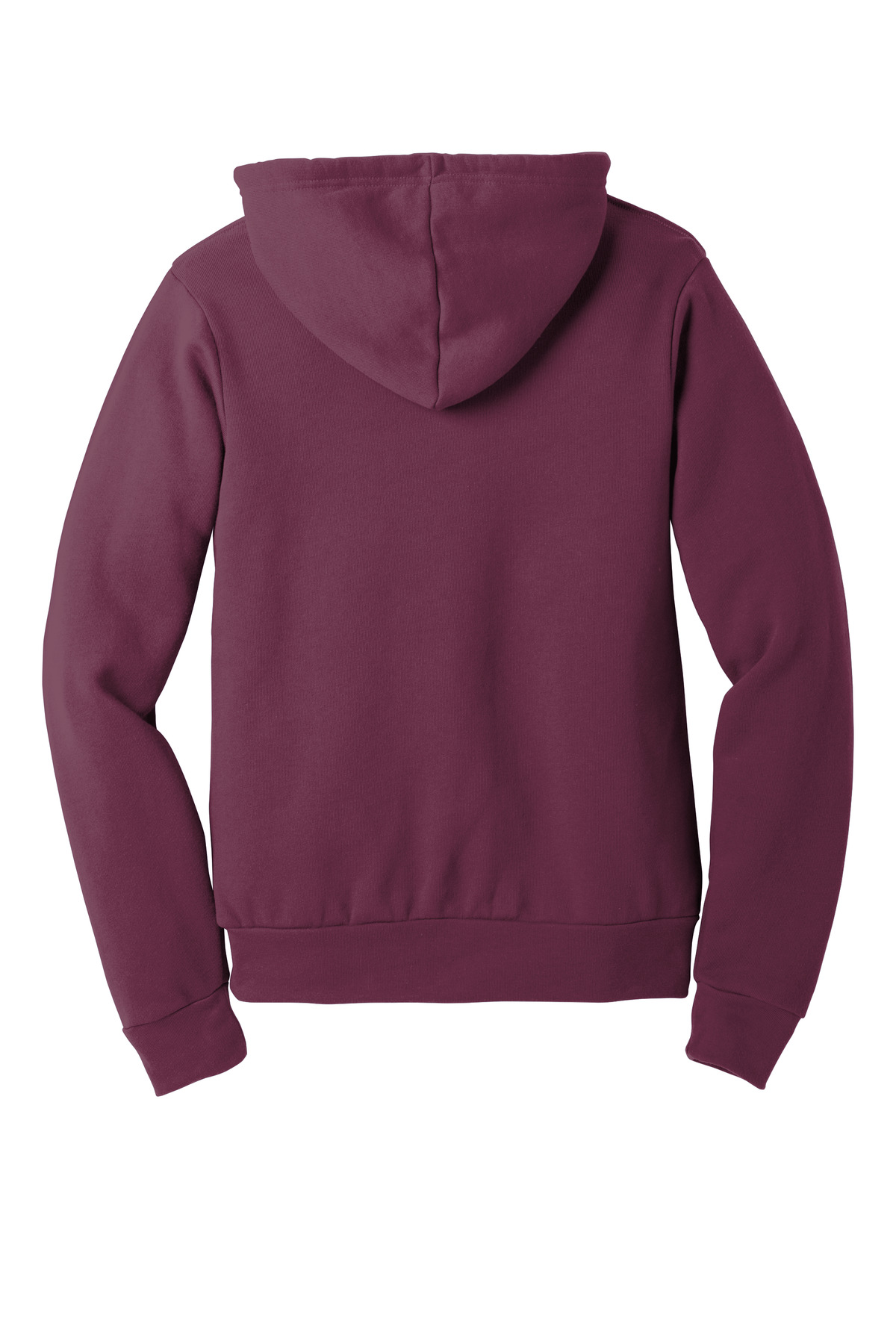 BELLA+CANVAS  ®  Unisex Sponge Fleece Pullover Hoodie. BC3719 - Back Flat