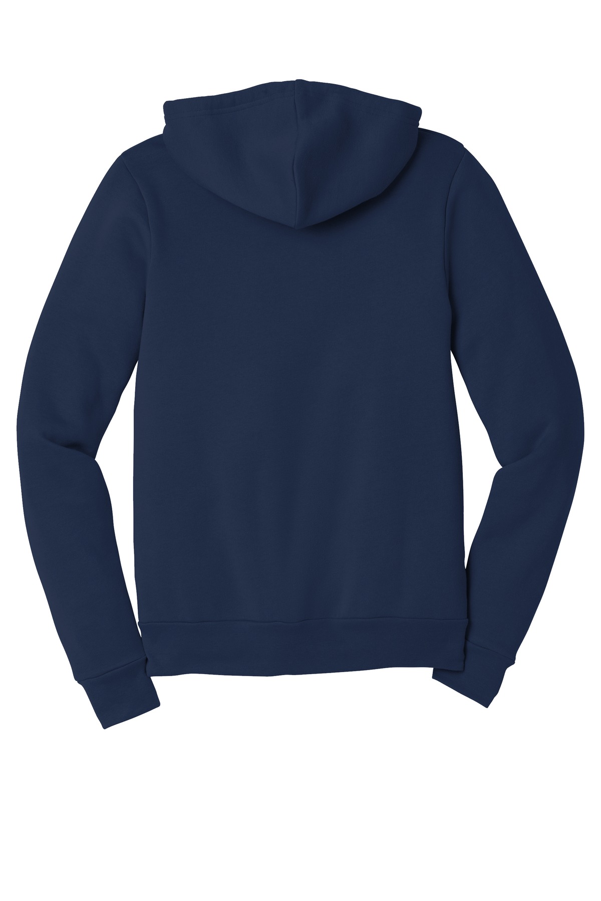 BELLA+CANVAS  ®  Unisex Sponge Fleece Full-Zip Hoodie. BC3739 - Back Flat