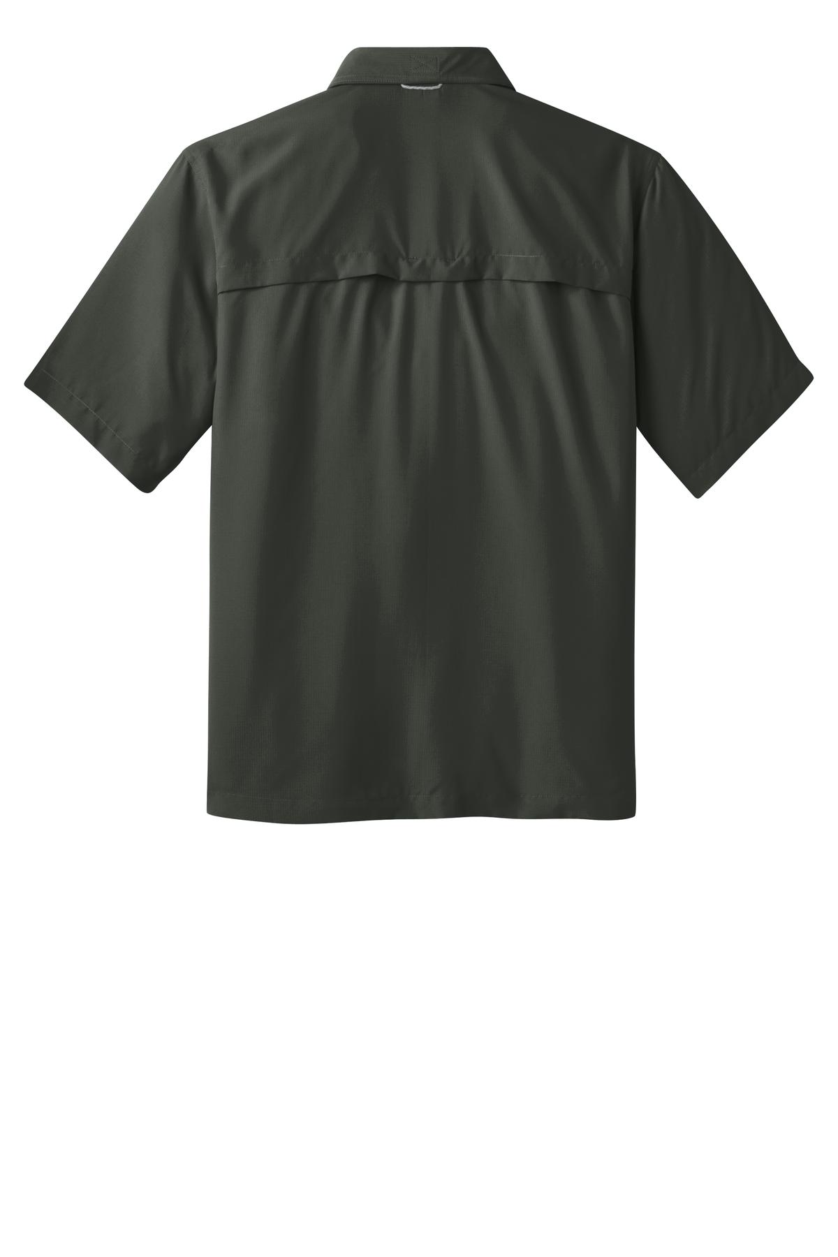 Eddie Bauer ®  Short Sleeve Performance Fishing Shirt EB602 - Back Flat