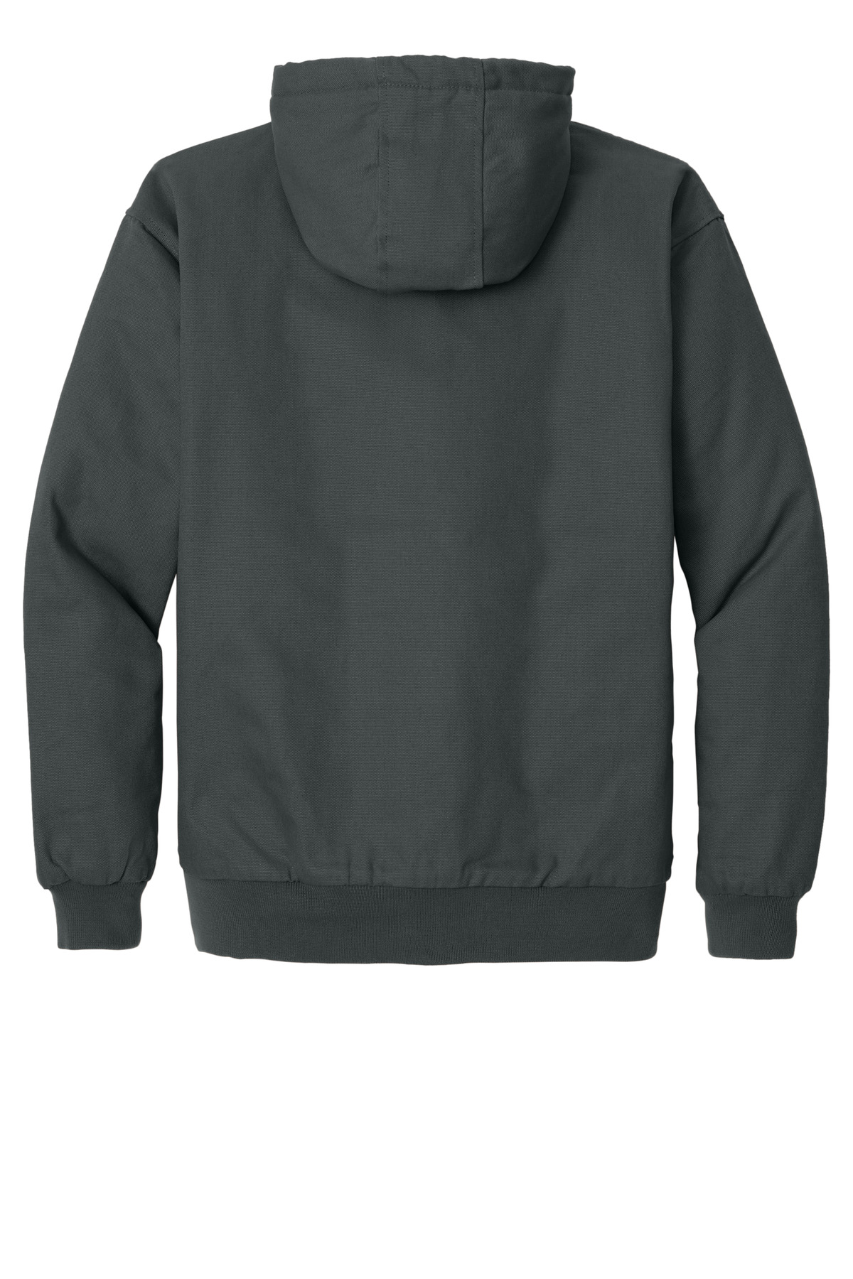 CornerStone ®  - Duck Cloth Hooded Work Jacket.  J763H - Back Flat