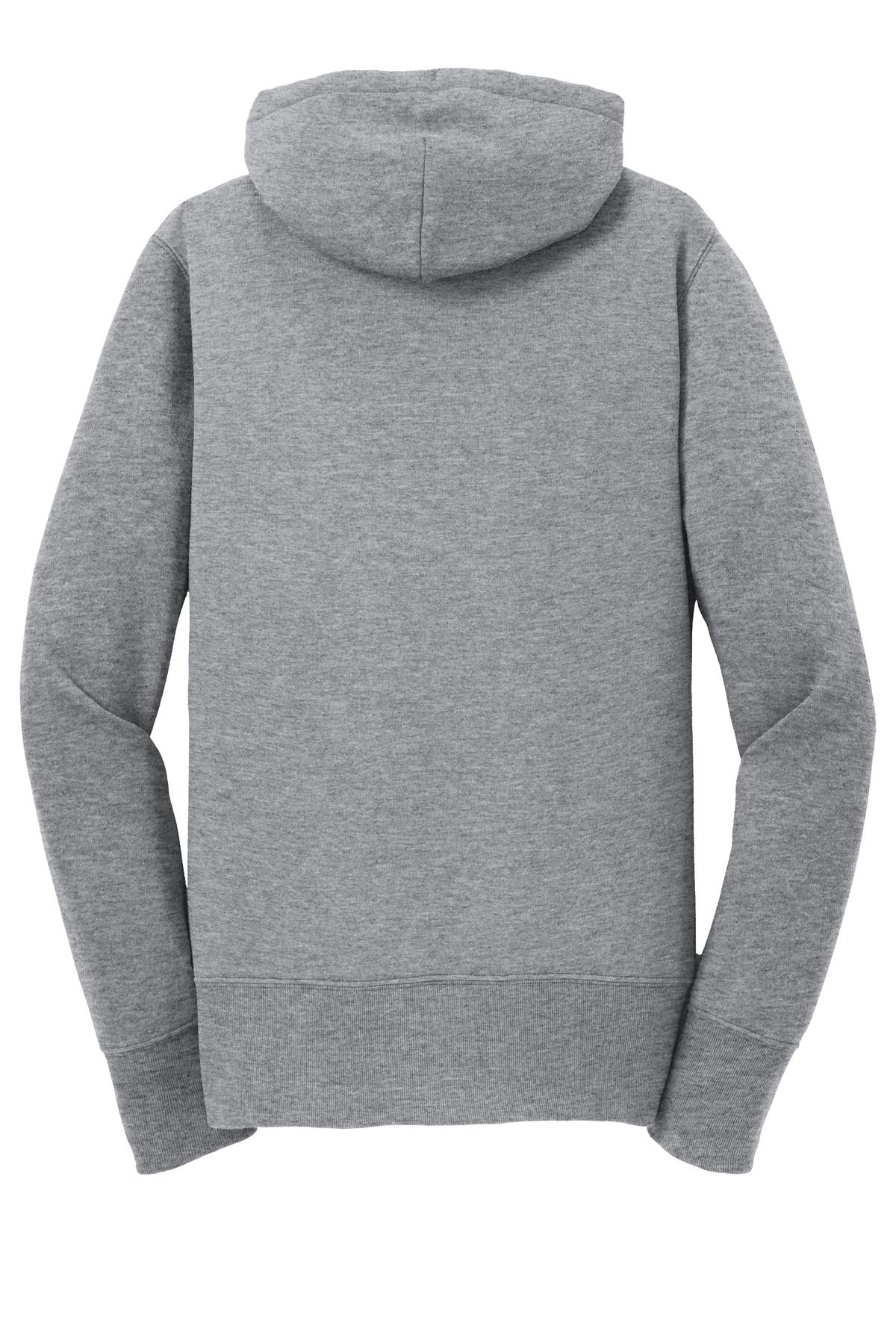 Port & Co ™  Women's Core Fleece Full-Zip Hooded Sweatshirt. LPC78ZH - Back Flat