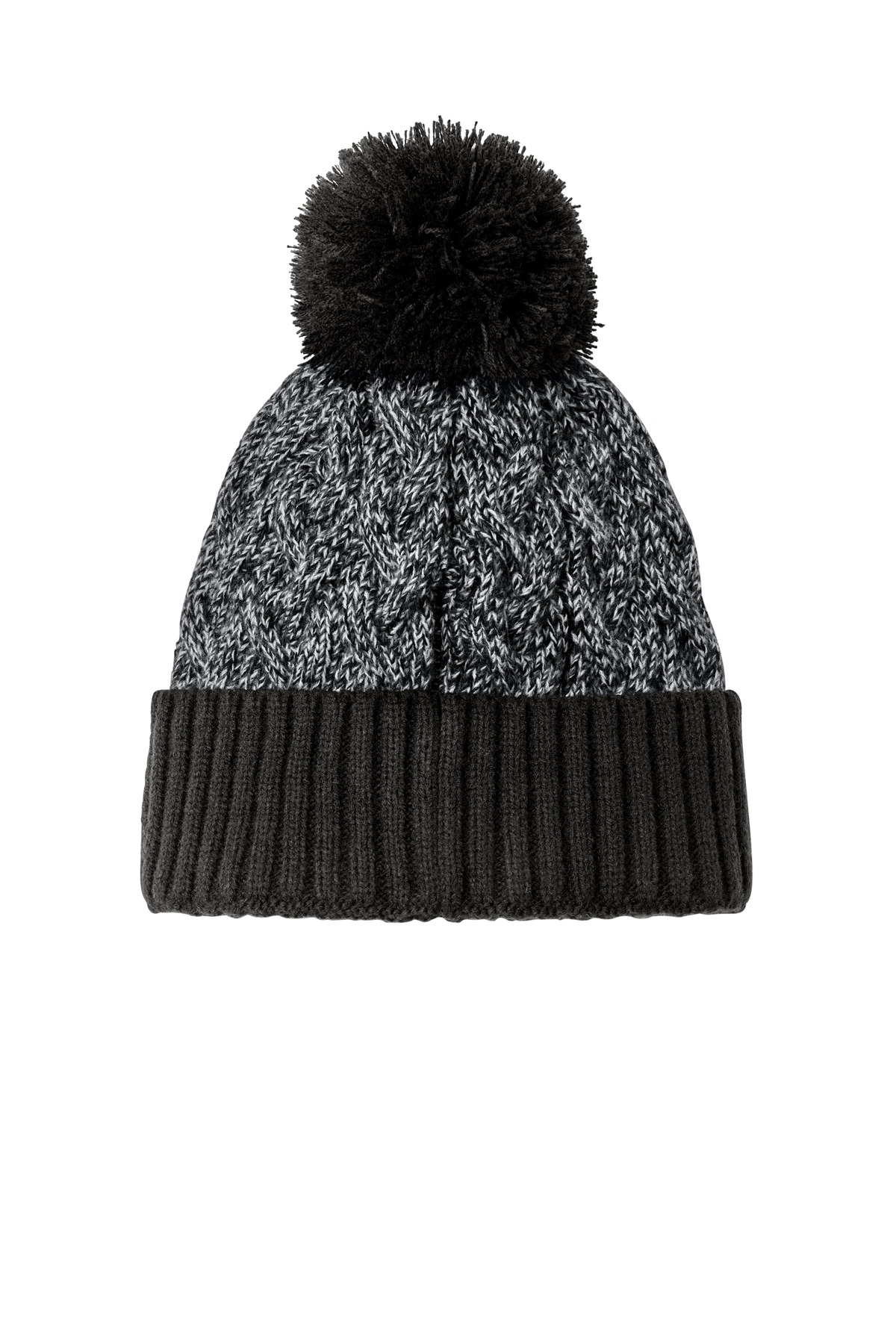 New Era ®  Marled Knit Pom Beanie NE910 - Back Flat