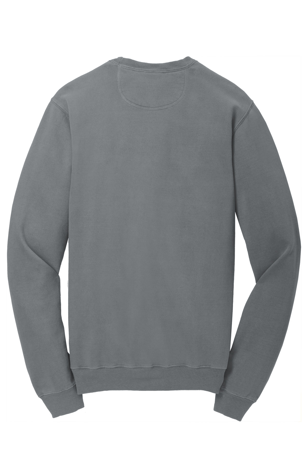 Port & Co ™  Beach Wash ®  Garment-Dyed Crewneck Sweatshirt PC098 - Back Flat