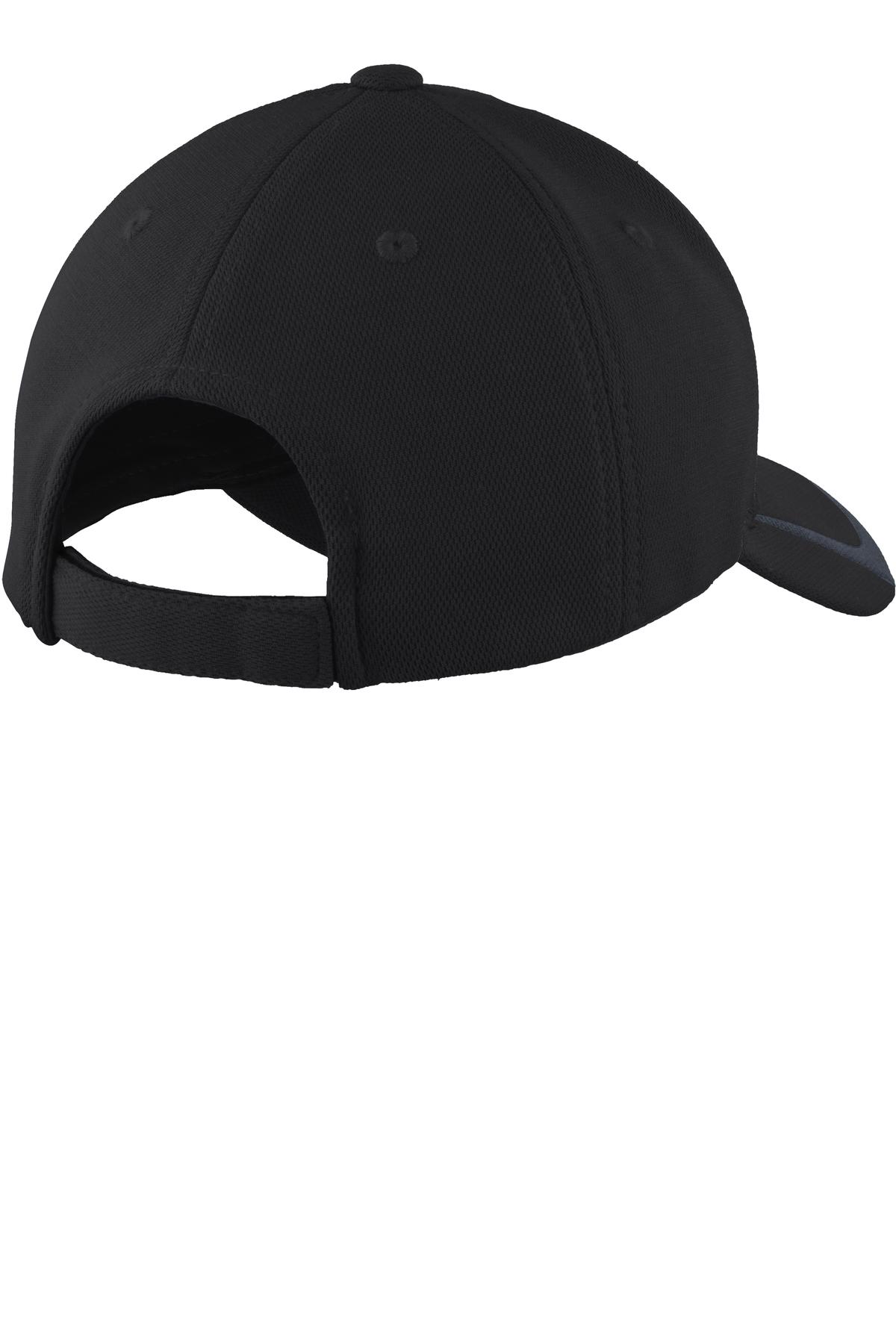 Sport-Tek ®  Pique Colorblock Cap. STC24 - Back Flat