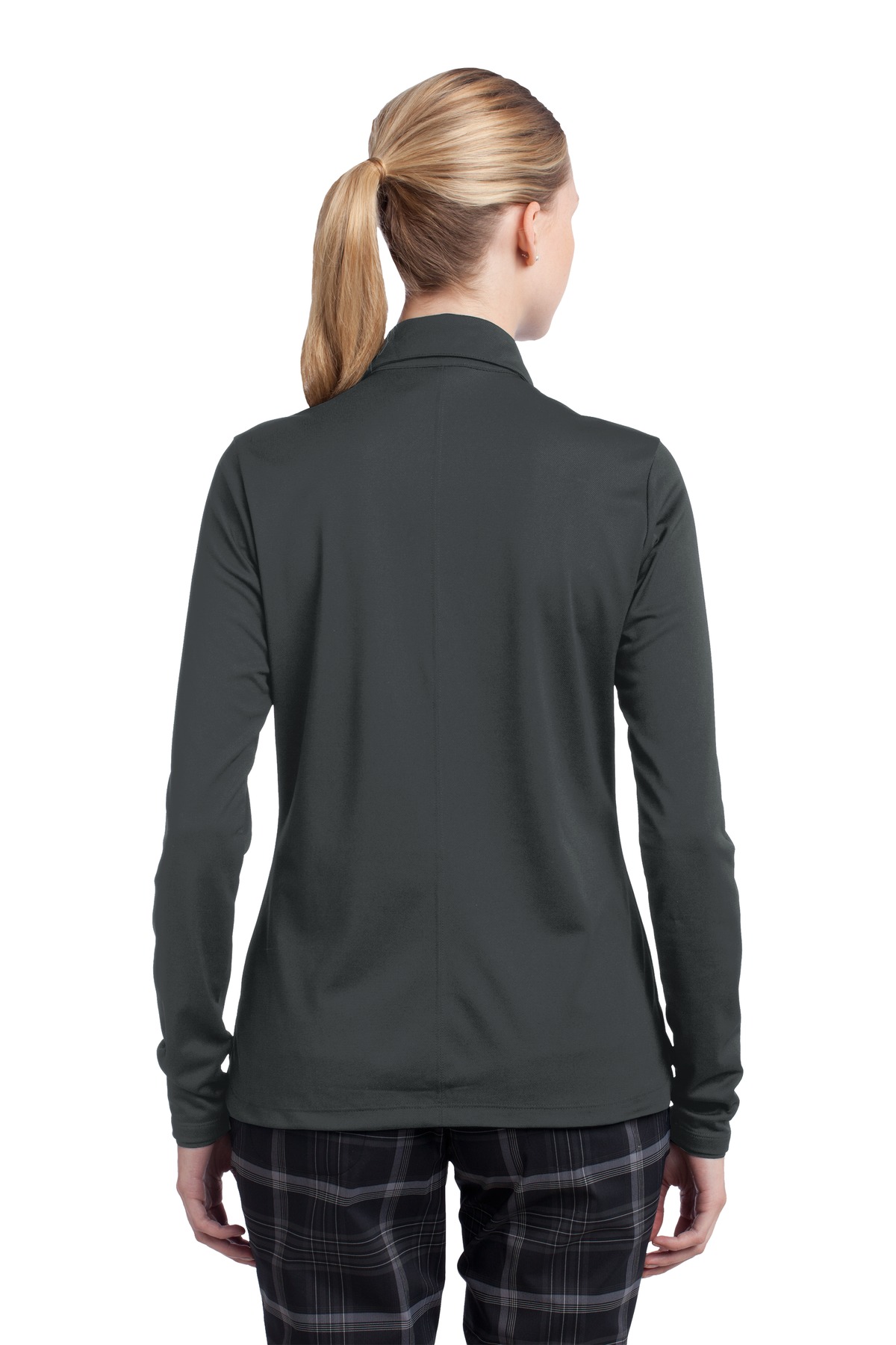 Nike Women's Long Sleeve Dri-FIT Stretch Tech Polo. 545322 - Back Model