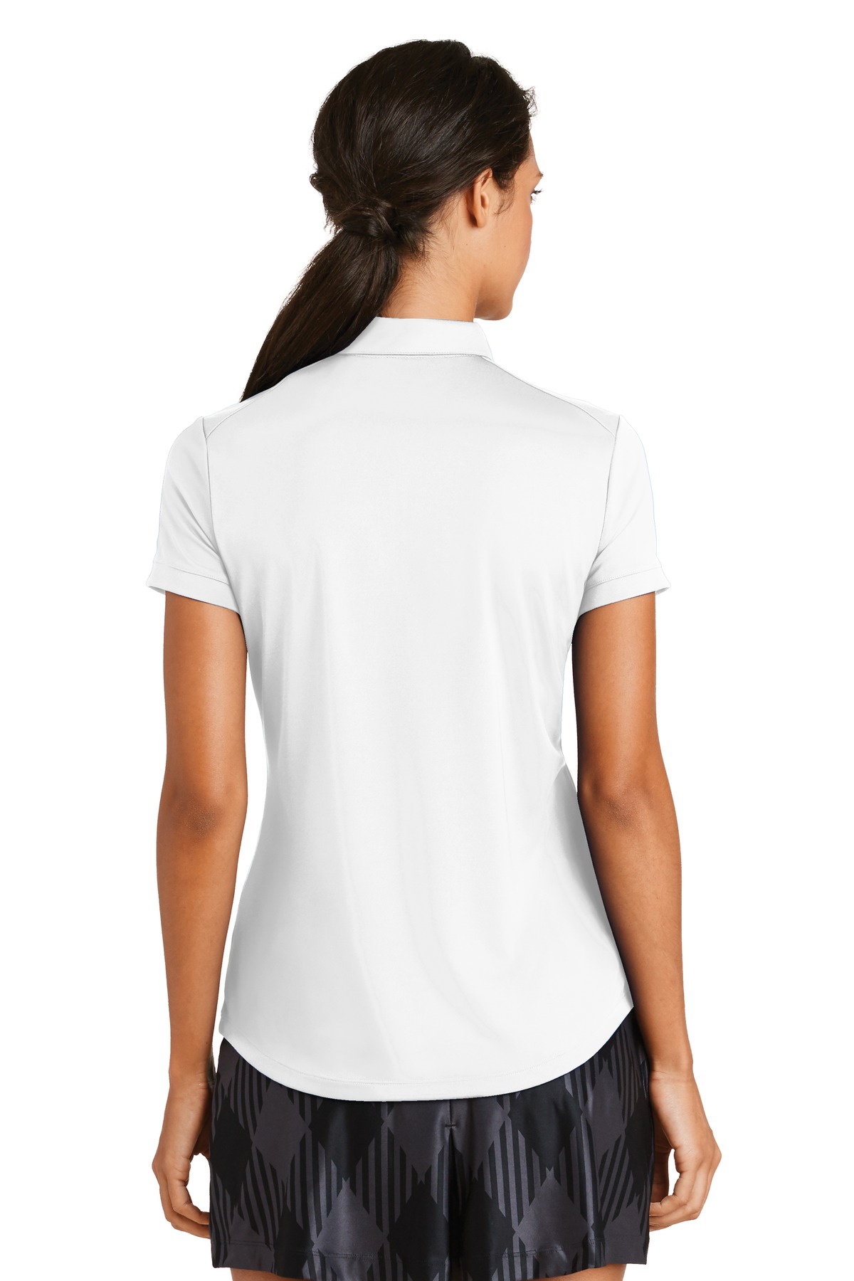 Nike Women's Dri-FIT Players Modern Fit  Polo. 811807 - Back Model
