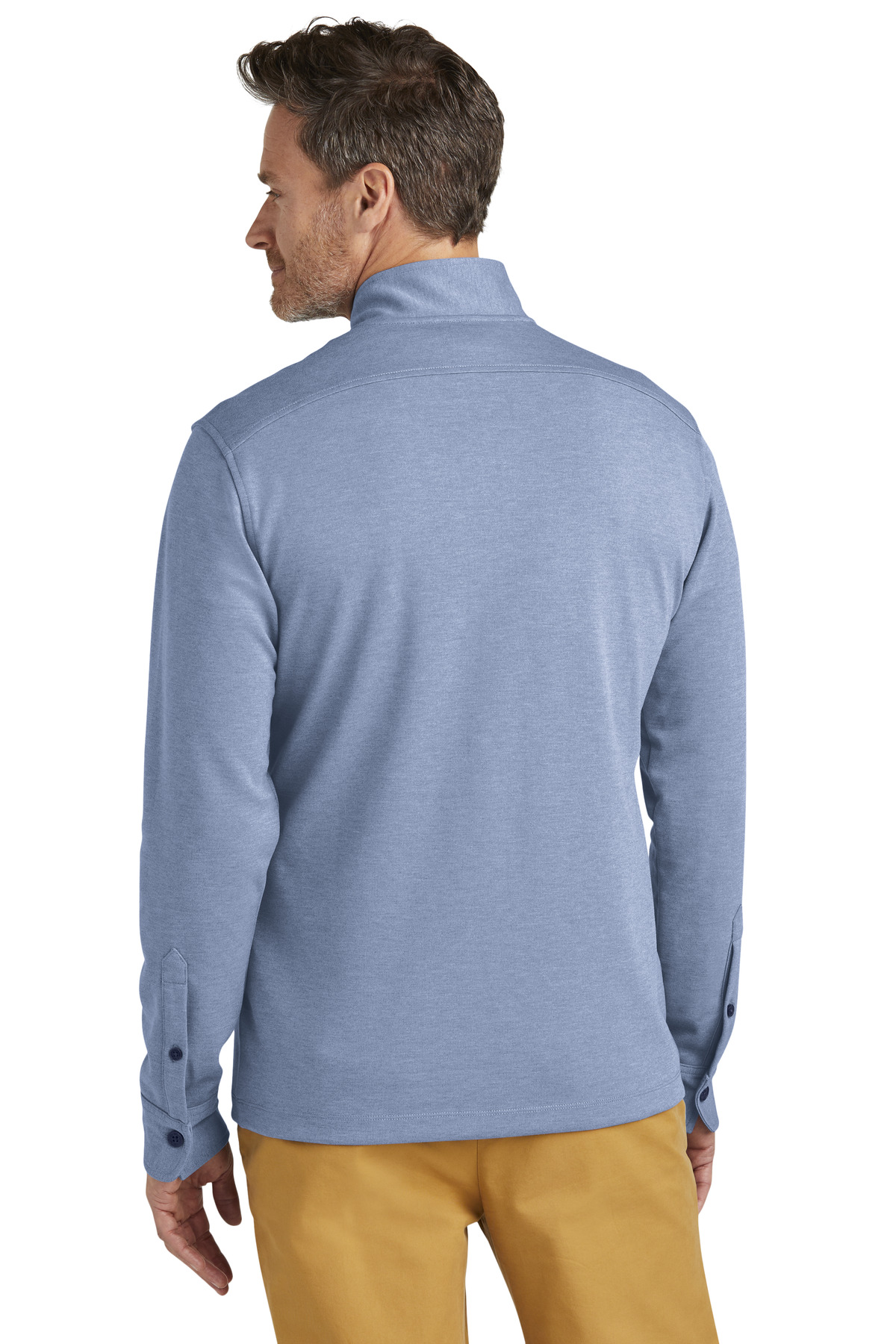 Brooks Brothers ®  Mid-Layer Stretch 1/2-Button BB18202 - Back Model