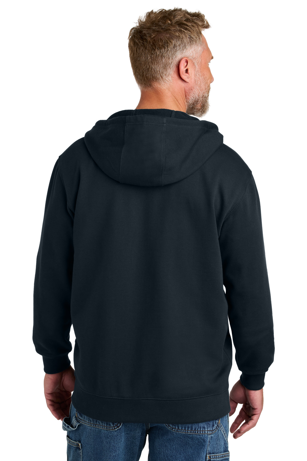CornerStone ®  Tough Fleece Full-Zip Hoodie CSF631 - Back Model