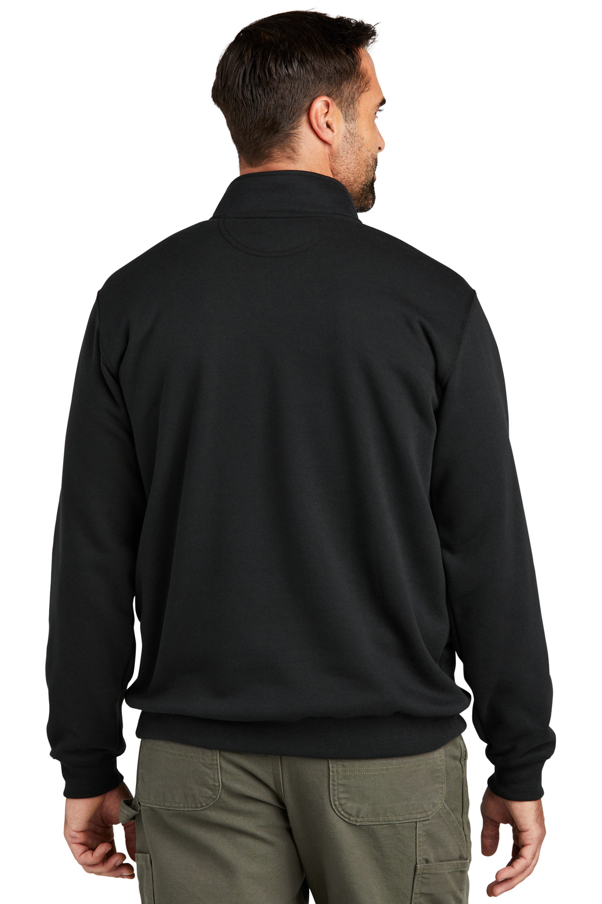 Carhartt ®  Midweight 1/4-Zip Mock Neck Sweatshirt CT105294 - Back Model