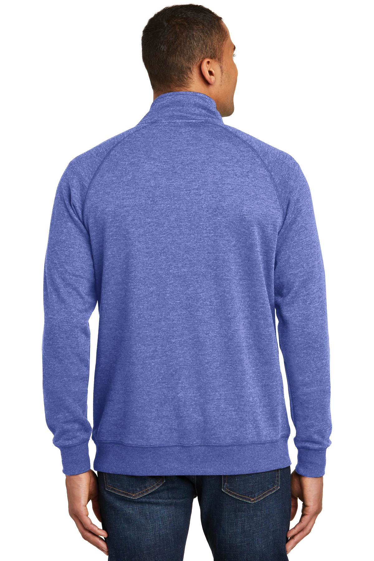 District ®  Lightweight Fleece 1/4-Zip. DM392 - Back Model