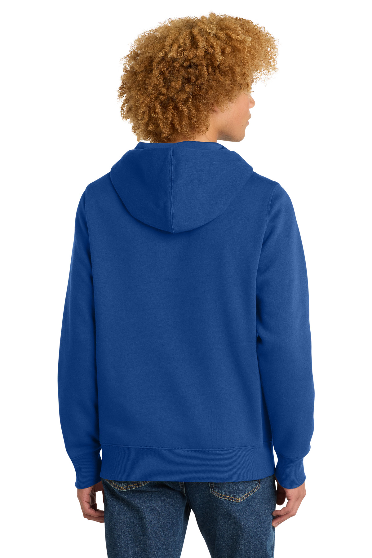 District  ®  Perfect Weight  ®  Fleece Hoodie DT1101 - Back Model