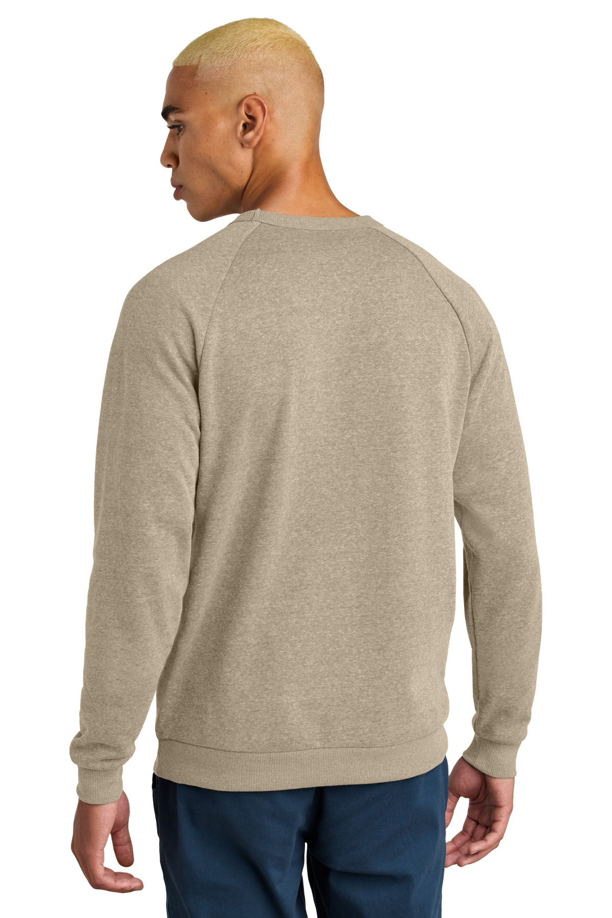 District ®  Perfect Tri ®  Fleece Crewneck Sweatshirt DT1304 - Back Model