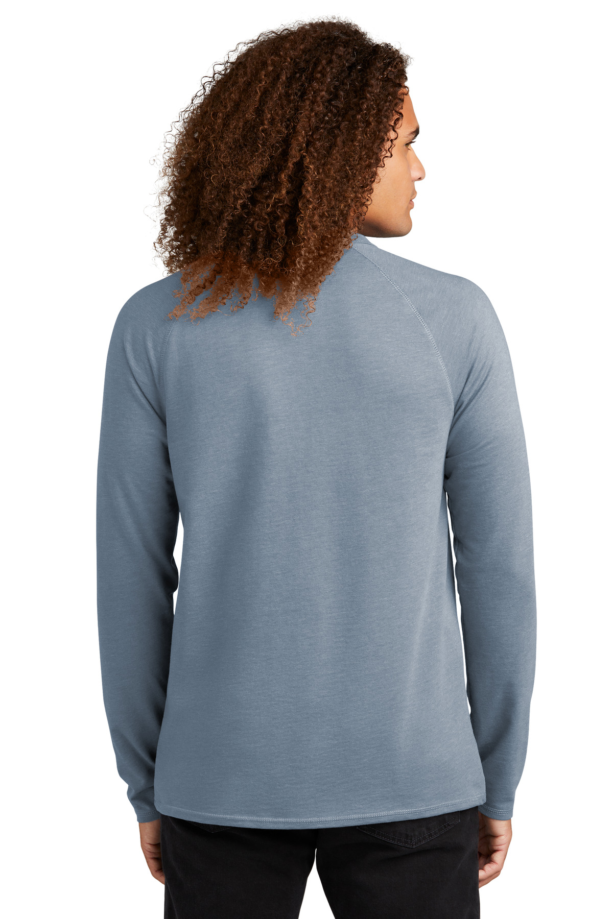 District ®  Featherweight French Terry ™  Long Sleeve Crewneck DT572 - Back Model