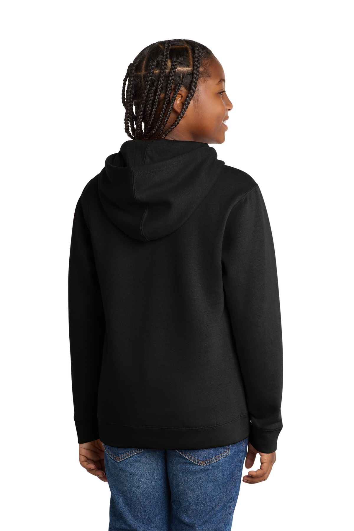 District ®  Youth V.I.T. ™ Fleece Hoodie DT6100Y - Back Model