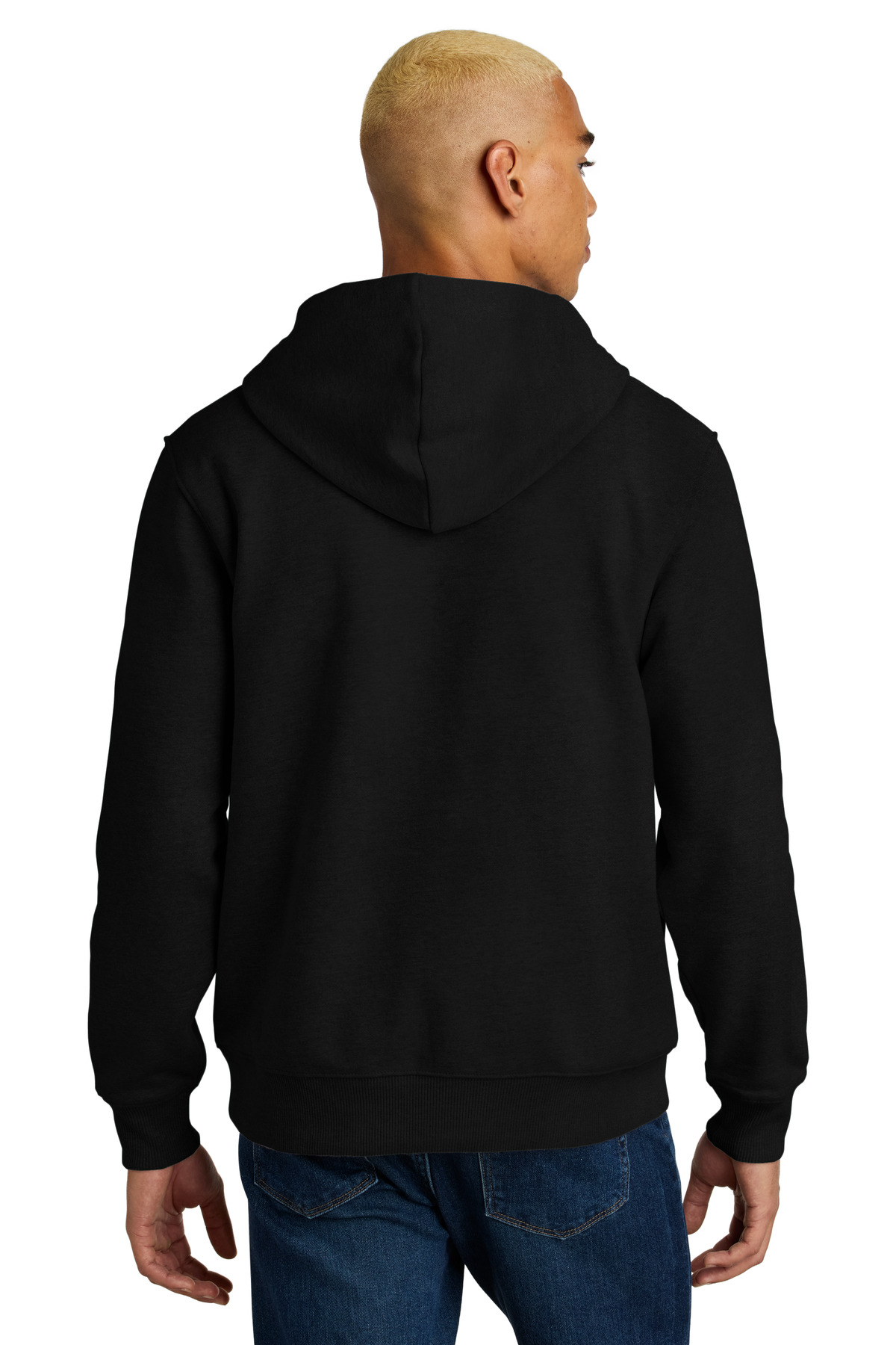 District ®  V.I.T. ™  Super Heavyweight Fleece Hoodie DT6600 - Back Model