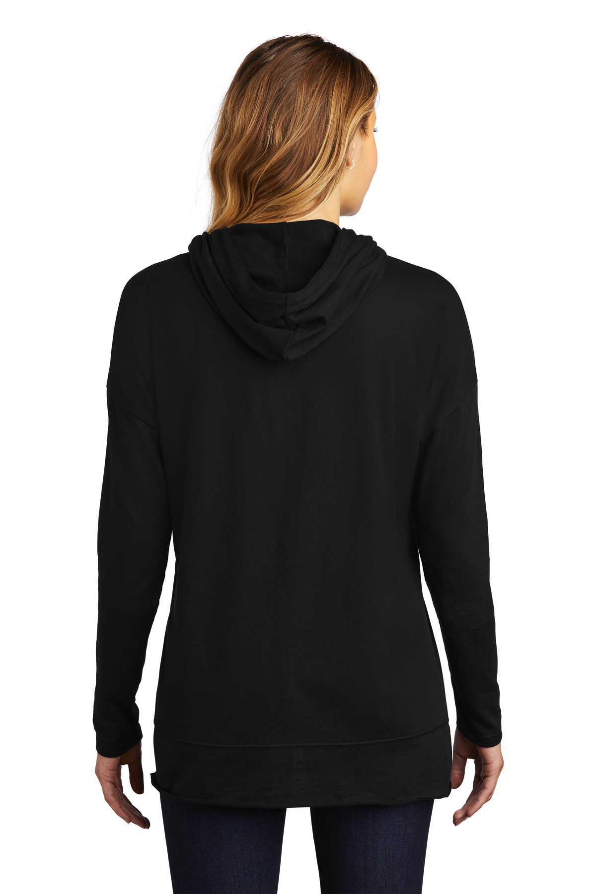 District  ®  Women's Featherweight French Terry  ™  Hoodie DT671 - Back Model
