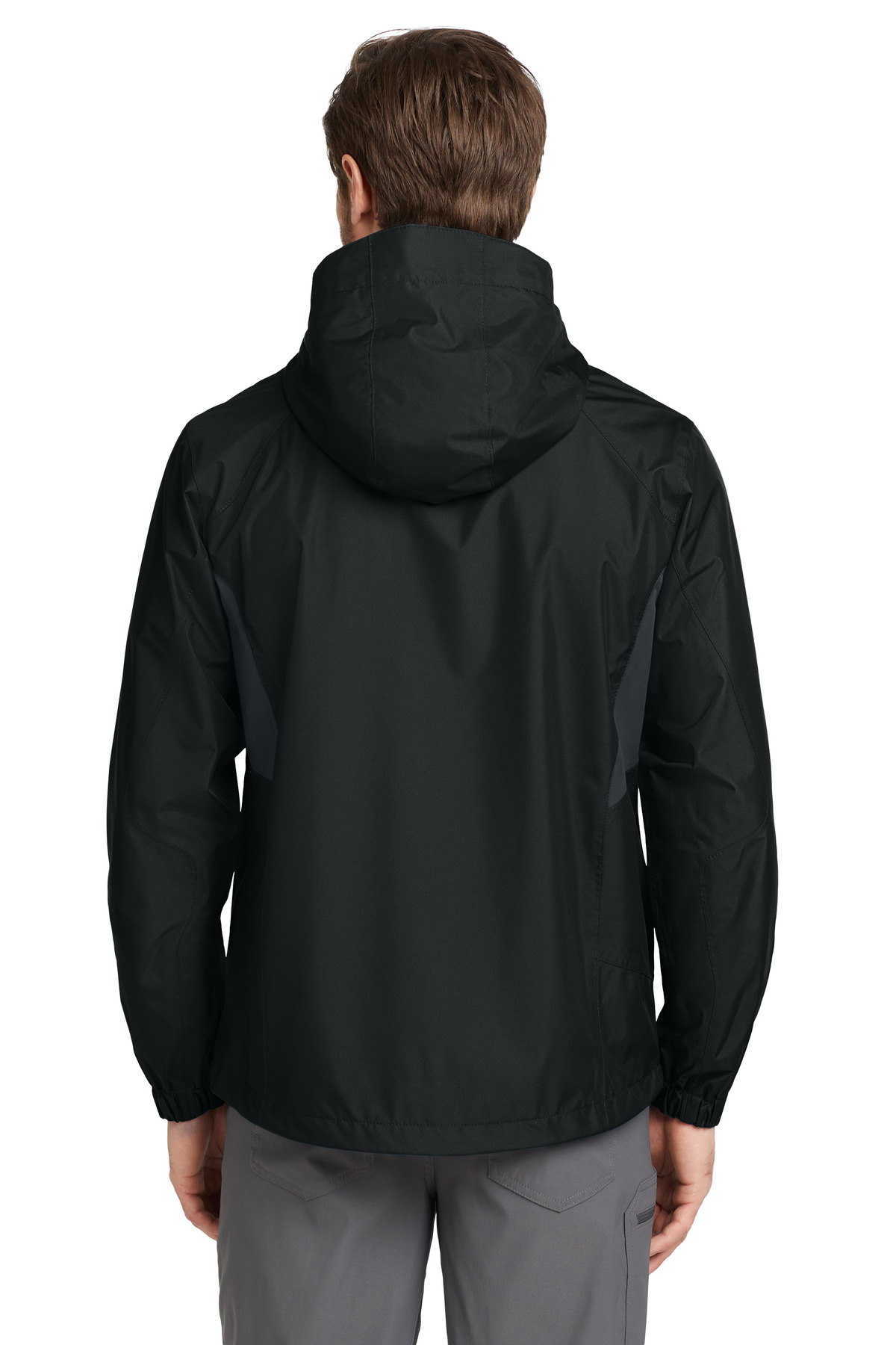 Eddie Bauer ®  Rain Jacket. EB550 - Back Model
