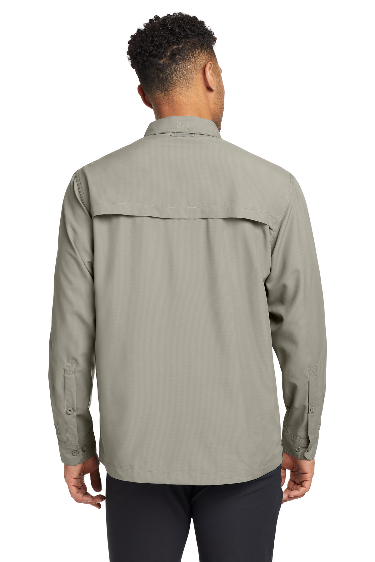 Eddie Bauer ®  - Long Sleeve Performance Fishing Shirt. EB600 - Back Model