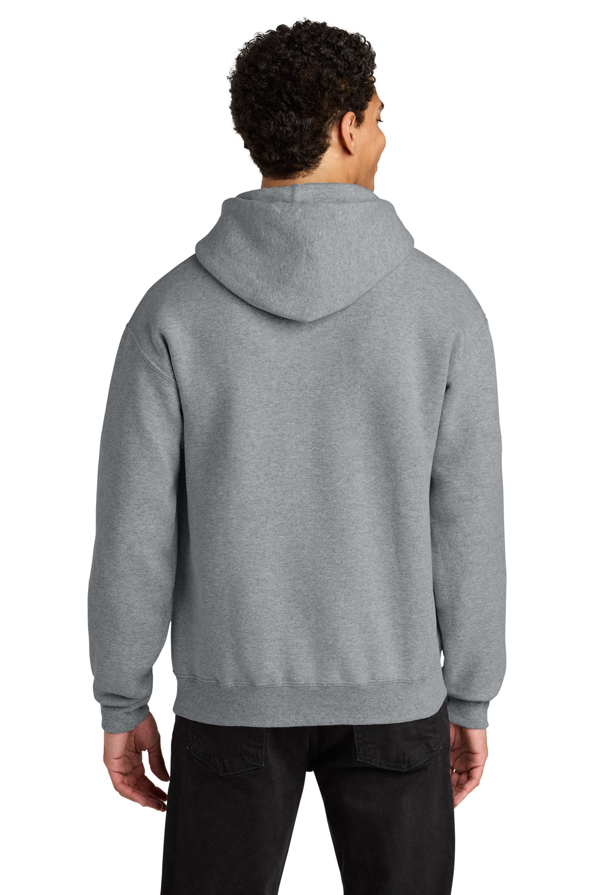 Jerzees Rugged ™  Unisex Hooded Sweatshirt H12M - Back Model