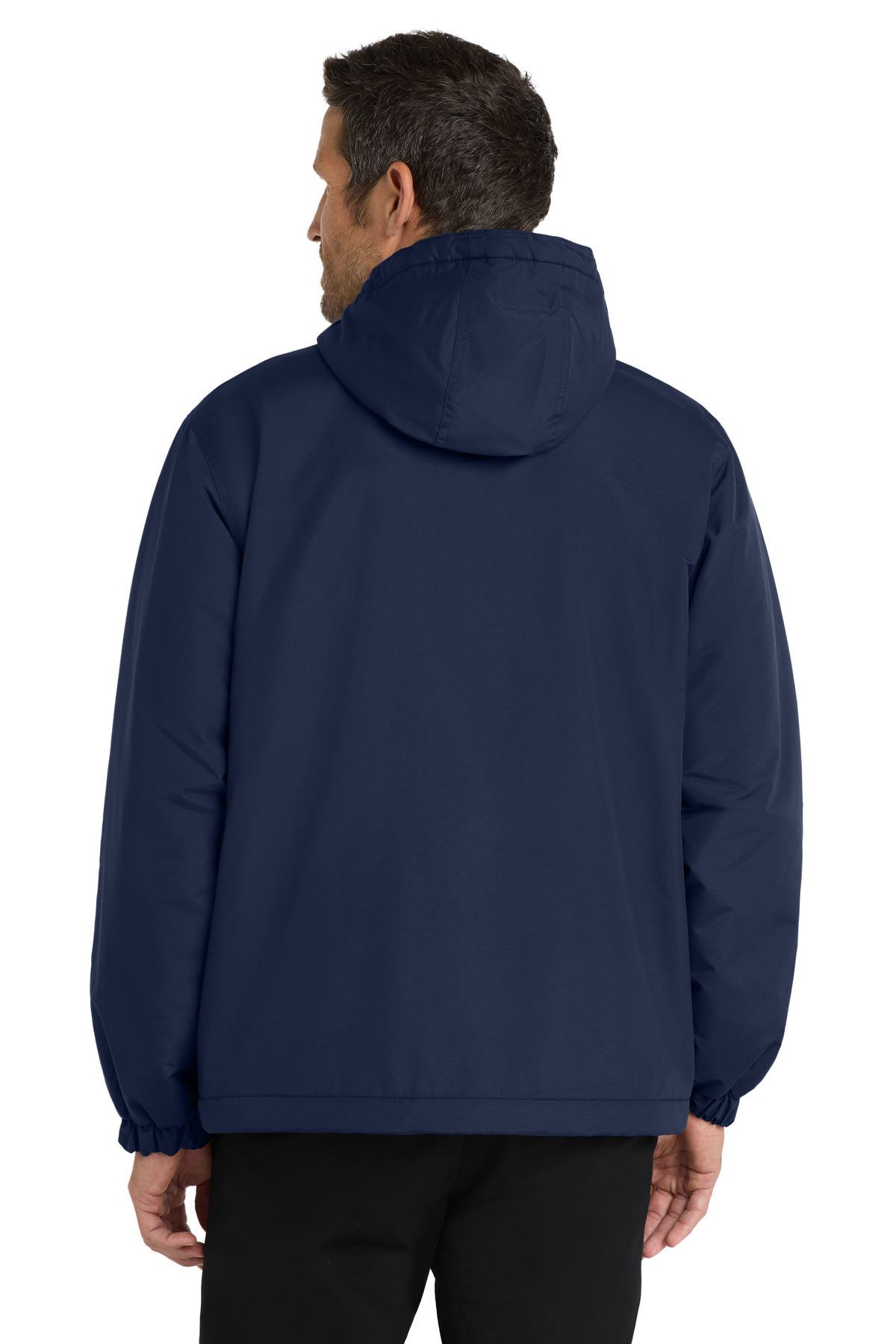 Port Authority ®  Hooded Charger Jacket. J327 - Back Model